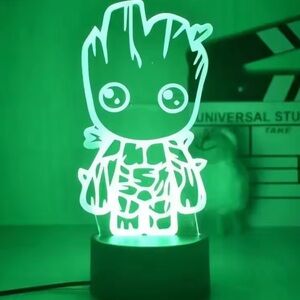 Marvel 3D LED Night Light Anime Style Superhero Lamp Table Light Kids Bedroom